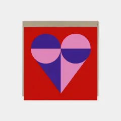 Modern Geo Valentine's Day Card