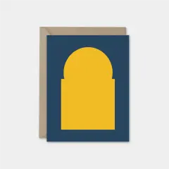 Personalized Foldover Neo Shape Art Card