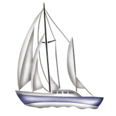 Large Clipper Ship Wall Stencil | 2612 by Designer Stencils | Outdoor Stencils |