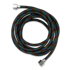 Iwata Airbrush Air Hose - Braided Hose, 10 ft, 1/4" fittings on both ends