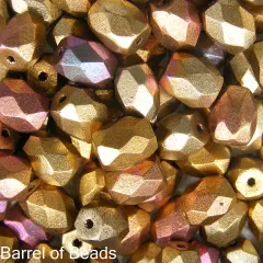 Baros Par Puca&reg;, Czech glass bead, Yellow Gold Metallic Iris, 10 grams