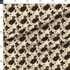 Various Fabrics by the Yard or Fat Quarter Faux Cowhide Cowboy Rodeo Western Ranch Custom Printed Fabric by Spoonflower