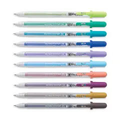 Sakura Gelly Roll Moonlight Pens - Pastel and Dark Colors, Set of 10, Fine Point
