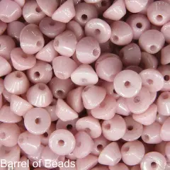 Konos Par Puca&reg;, Czech glass bead, Opaque Light Rose Ceramic Look, 10 grams