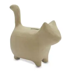 DecoPatch Paper Mache Money Bank - Cat