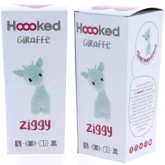 Multipack of 2 - Hoooked Ziggy Giraffe Kit W/Eco Barbante Yarn-Spring