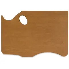 New Wave Art Wood Palette - 16" x 11" x 1/5", Highland, Right Hand