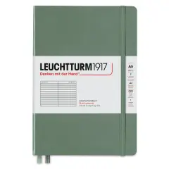 Leuchtturm1917 Ruled Hardbound Notebook - Olive, 5-3/4" x 8-1/4"
