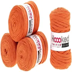 Multipack of 4 - Hoooked Ribbon XL Yarn-Dutch Orange