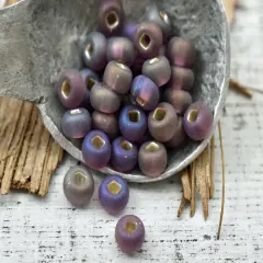 50G S/L Transparent Matte AmethystAB Czech 2/0 Seed Beads