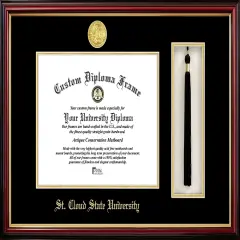 St Cloud State University 11w x 8.5h Tassel Box and Diploma Frame