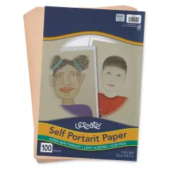 Pacon UCreate Self Portrait Paper - 12" x 18", 100 Sheets