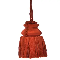 Belagio Key Tassel, 5" Long, 1 Piece, Burnt Orange