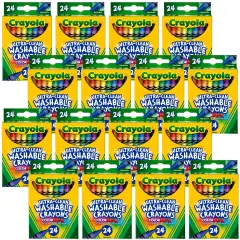 Multipack of 12 - Crayola Washable Crayons-24/Pkg