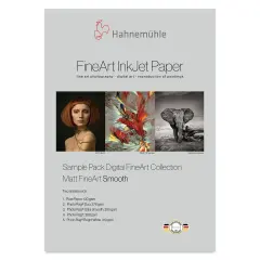 Hahnem&uuml;hle Matte FineArt Smooth Injket Paper Sample Pack - 8-1/2" x 11", Pkg of 10