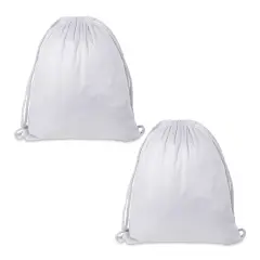 Craft Express Sublimation Printing Drawstring Backpacks - Glitter, Pkg of 2