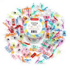 Incraftables Sewing Clips Pack of 100. Best Fabric Clips for Sewing and Quilting. Sewing Clips for Fabric & Binding (9 Colors). Quilt Clips for Quilting Supplies & Sewing Accessories for Adults & Kids