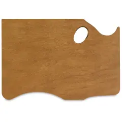 New Wave Art Wood Palette - 16" x 11" x 1/5", Highland, Left Hand