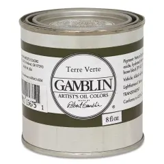 Gamblin Artist's Oil Color - Terre Verte, 8 oz Can