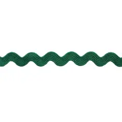 Belagio Small Ric Rac Trim, 0.375" Wide, 25 Yards, Hunter Green
