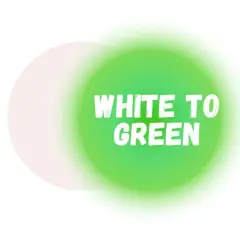 White to Green Premium Glow Powder for Resin 2 Oz