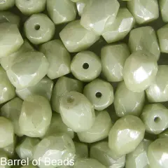 Baros Par Puca&reg;, Czech glass bead, Opaque Lt Green Ceramic Look, 10 grams