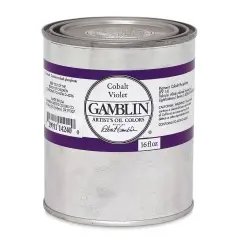Gamblin Artist's Oil Color - Cobalt Violet, 16 oz Can