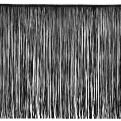 5 Yards of 18" Chainette Fringe Trim Black
