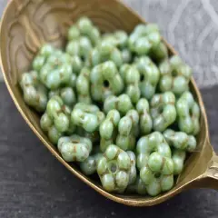 *100* 5mm Opaque Turquoise Travertine Forget Me Not Rondelle Daisy Beads