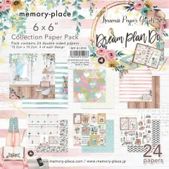 Memory Place Double-Sided Paper Pack 6"X6" 24/Pkg-Dream Plan Do