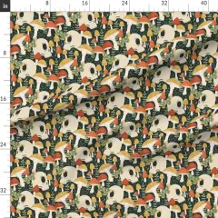 Various Fabrics by the Yard or Fat Quarter Red Yellow Butterfly Woodland Gothic Skulls Moth Small Scale Custom Printed Fabric by Spoonflower