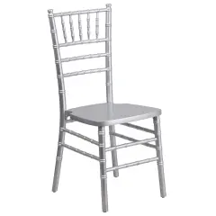 Emma and Oliver Wedding & Event Wood Chiavari Dining Chair Silver