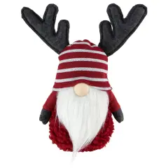 Northlight Gnome with Antlers Christmas Figure - 12" - Red and White