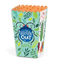 Big Dot of Happiness Buggin' Out - Bugs Birthday Party Favor Popcorn Treat Boxes - Set of 12