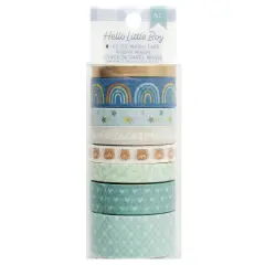 American Crafts Hello Little Boy Washi Tape-8 Pieces