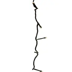 Kaemingk LED 8-Function Christmas Lights - Warm White - 90 ft Black Wire - 368ct