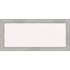 Angled Wood Framed Corkboard, White Cork Silver