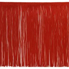 10 Yards of 12" Chainette Fringe Trim | 10 yard cut Red