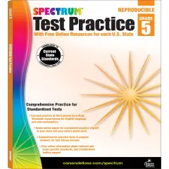 Spectrum Test Practice 5th Grade Workbooks All Subjects, Math, Language Arts, Reading Comprehension, Grammar, Spelling, Vocabulary, and Writing Practice, Classroom or Homeschool Curriculum