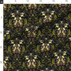 Various Fabrics by the Yard or Fat Quarter Gothic Celestial Witchy Poisonous Plants Hands Magical Custom Printed Fabric by Spoonflower