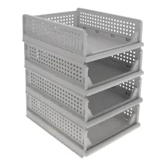 Creekview Home Emporium Stacking Drawer Organizer - 4 Plastic Stackable Drawers