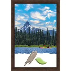Warm Walnut Narrow Wood Picture Frame