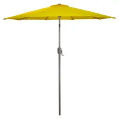 Northlight 9ft Outdoor Patio Market Umbrella with Hand Crank and Tilt, Yellow