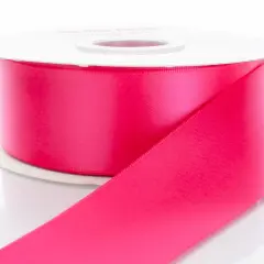 3/8" Double Faced Satin Ribbon Shocking Pink