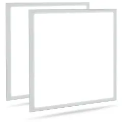Costway 2 Pack 2x2FT LED Flat Panel Light 4400LM 40W 5000K Dimmable Drop Ceiling Office