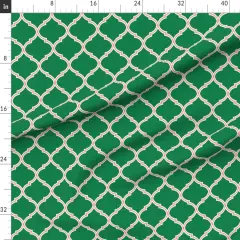 Various Fabrics by the Yard or Fat Quarter Preppy Trellis Watermelon Traditional Grand Millennial Custom Printed Fabric by Spoonflower