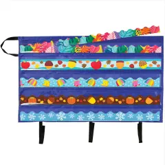 Carson Dellosa Bulletin Board Borders and Craft Storage Pocket Chart, 41" x 24.5" Classroom Decor Organizer, Teacher Supplies for Classroom and Office Organization