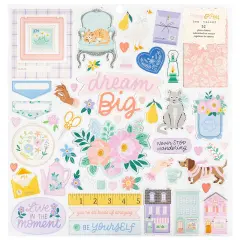 American Crafts Foam Stickers 12"X12" 120/Pkg-Poppy And Pear