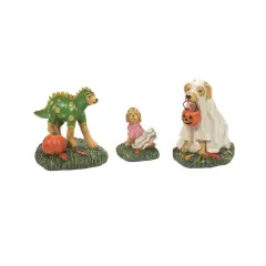 Department 56 Department 56 Village Halloween Accessories Family Pups Set of 3 #6012287 Green