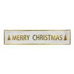 Northlight 48" Metallic Gold Merry Christmas Metal Wall Sign